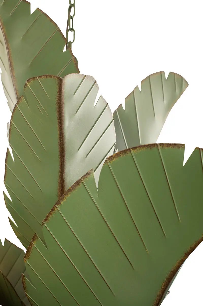 banana leaf chandelier