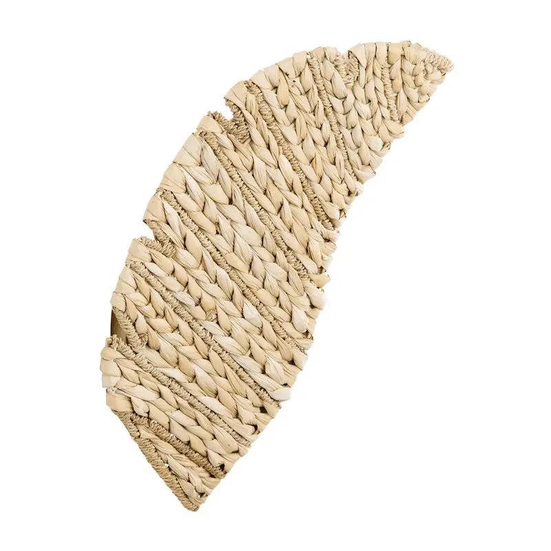 french gold/natural seagrass wall mount light
