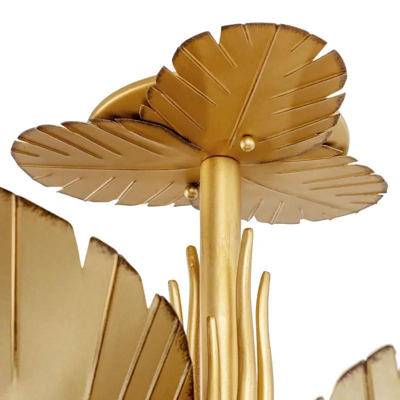 gold/dark edging wall mount light