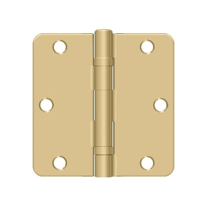 Deltana 3-1/2" x 3-1/2" x 1/4" Radius Hinge, Ball Bearing