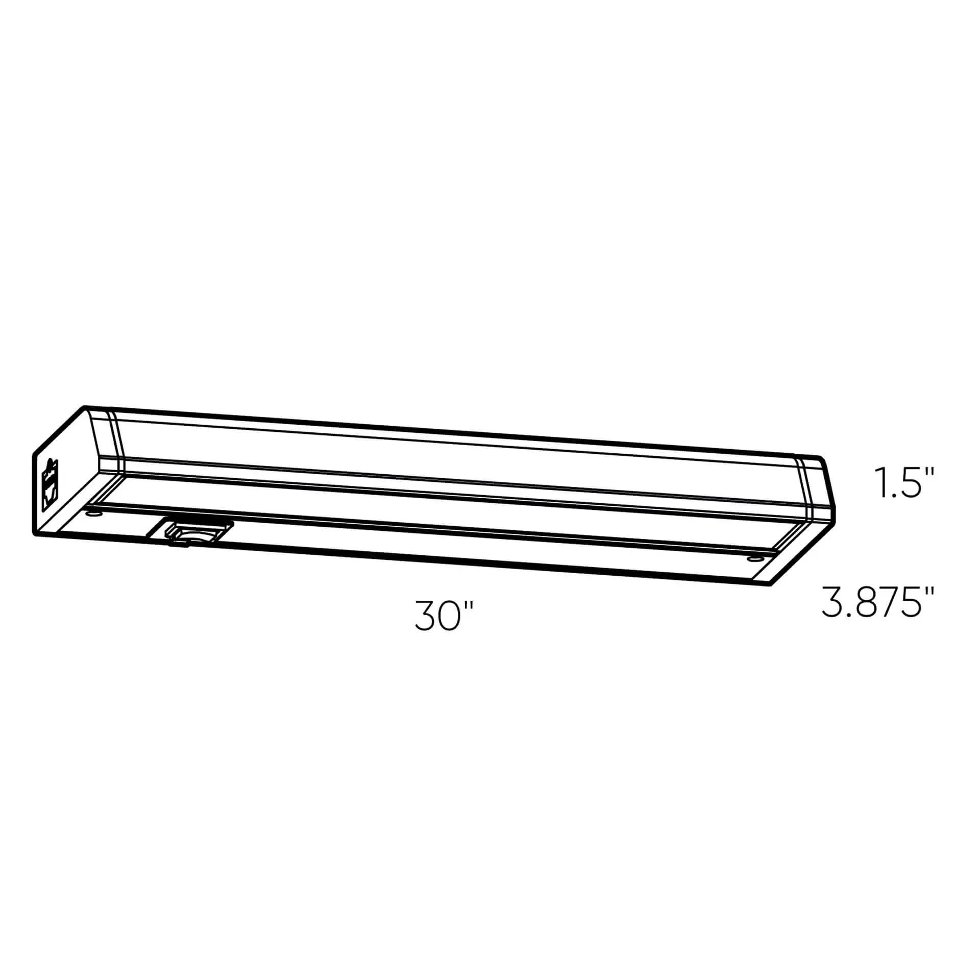 white cabinet light