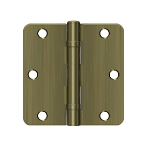 Deltana 3-1/2" x 3-1/2" x 1/4" Radius Hinge, Ball Bearing