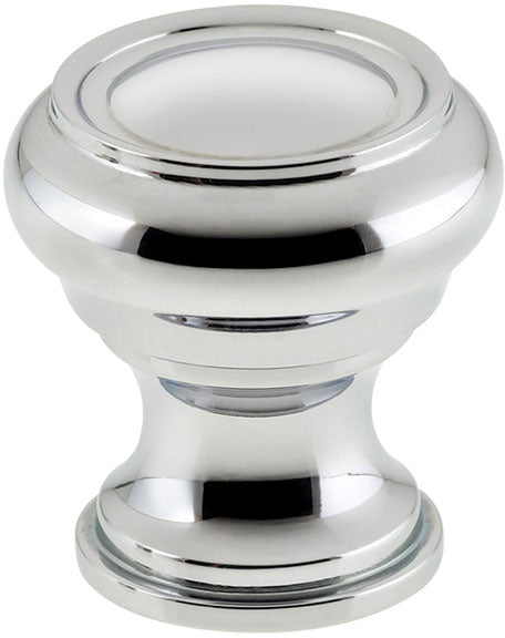 polished chrome knob
