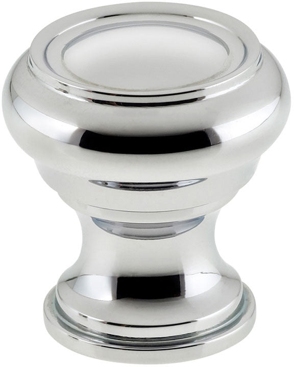 polished chrome knob