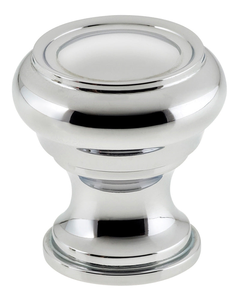 polished chrome knob
