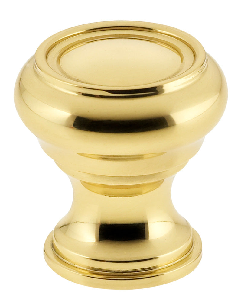 Omnia Legacy Solid Brass Traditional Cabinet Knob