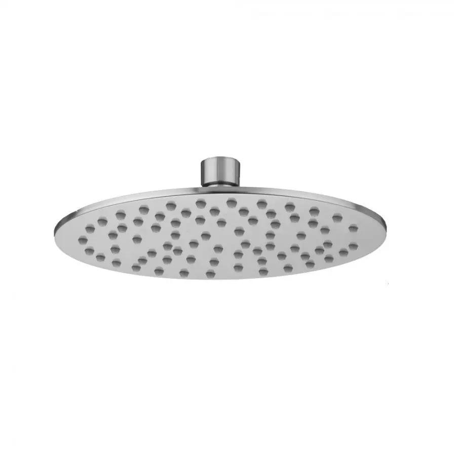 polished chrome shower head