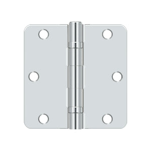 polished chrome hinge