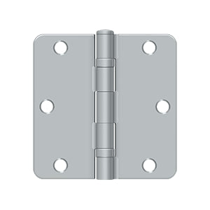 Deltana 3-1/2" x 3-1/2" x 1/4" Radius Hinge, Ball Bearing