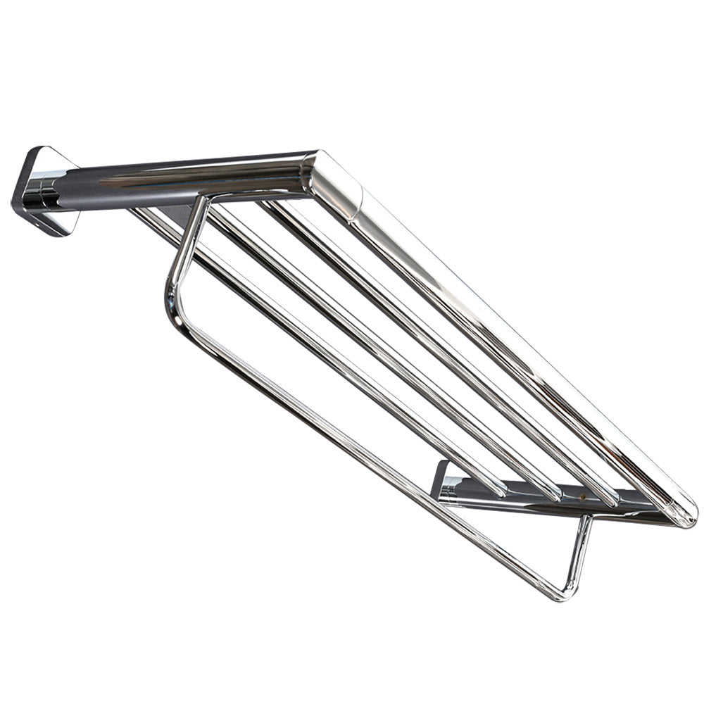 polished chrome towel bar