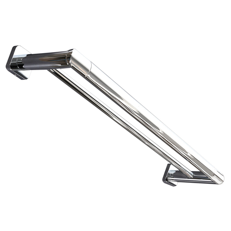 polished chrome towel bar