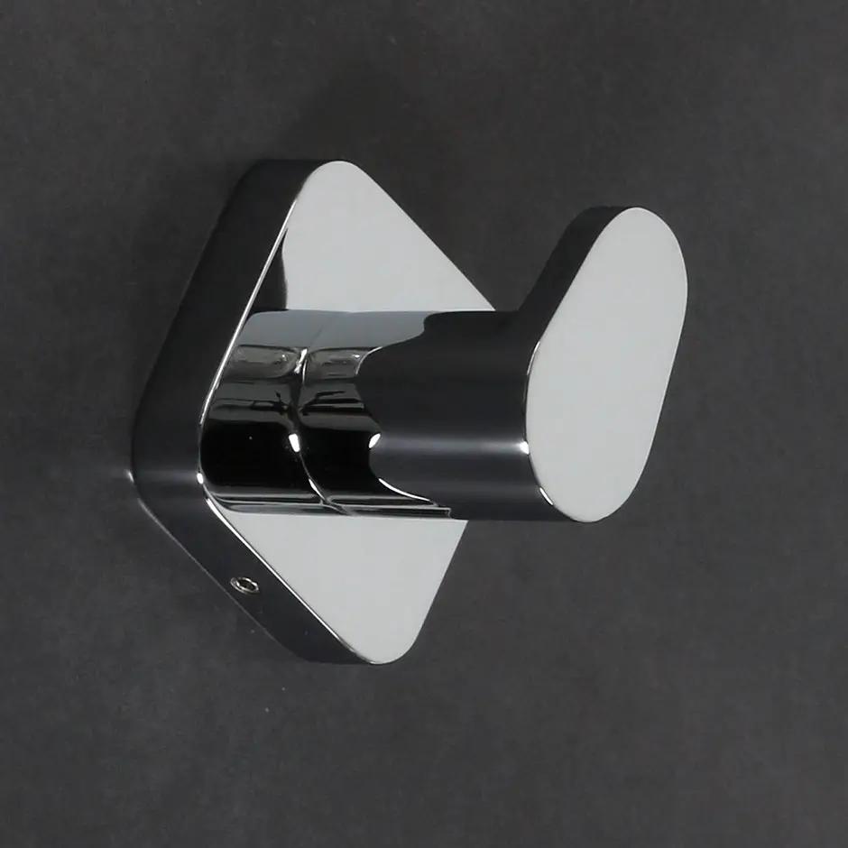 polished chrome robe hook