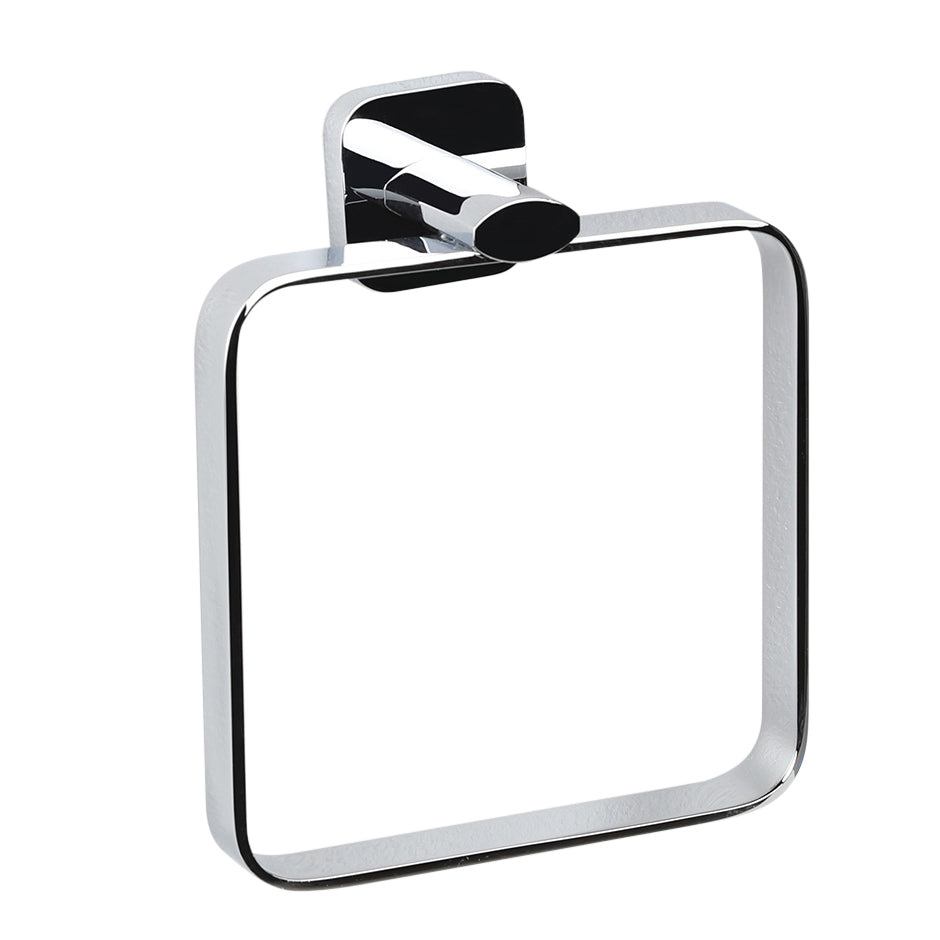 polished chrome towel ring