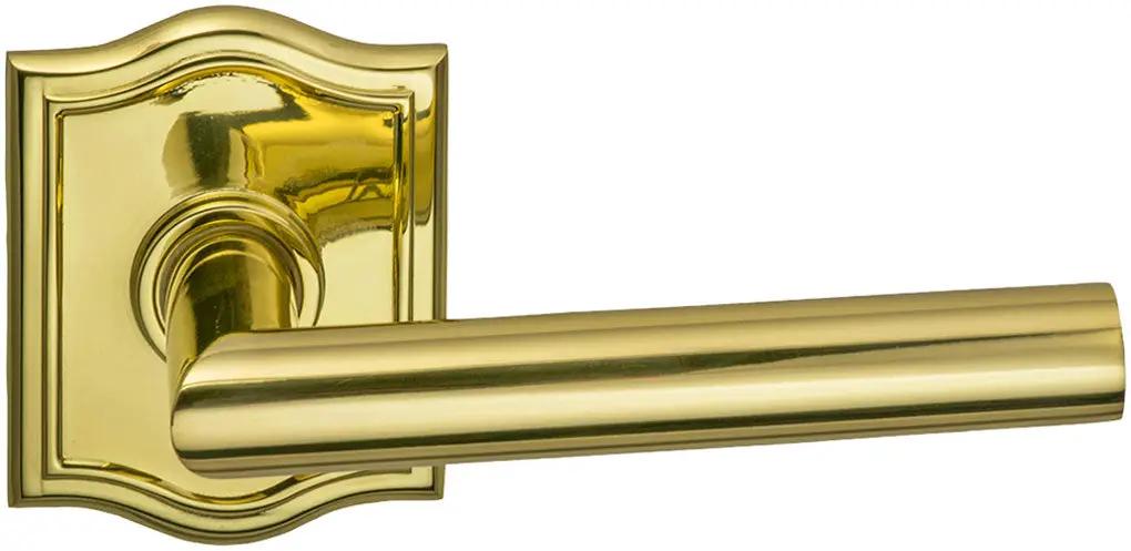 Omnia Prodigy Interior Modern Lever Latchset with Arched Rose by Omnia