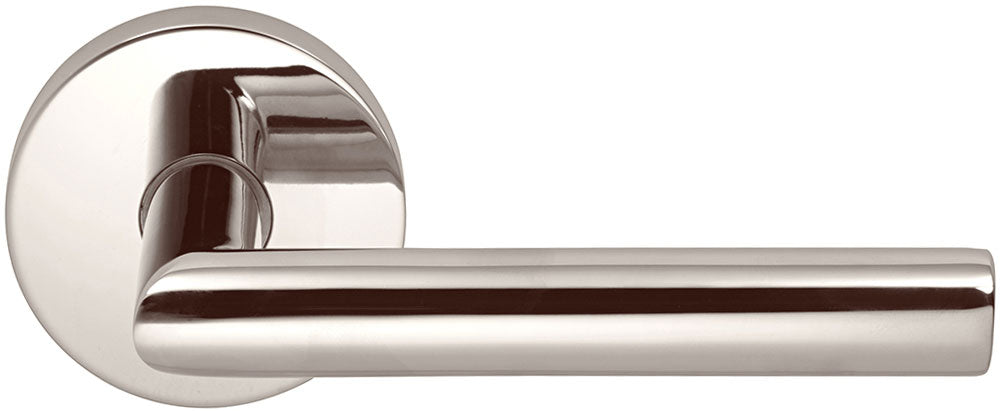 Omnia Prodigy Interior Modern Lever Latchset with Modern Round Rose by Omnia
