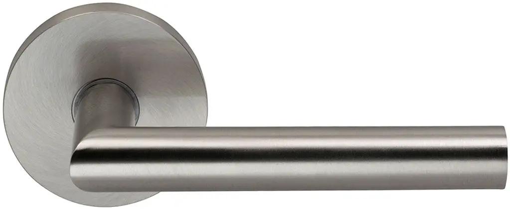 Omnia Prodigy Interior Modern Lever Latchset with Modern Round Rose by Omnia