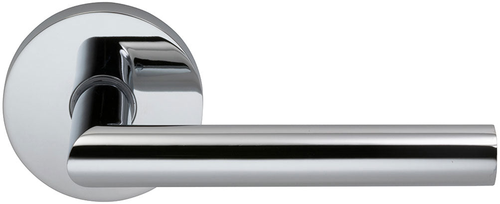 polished chrome lever