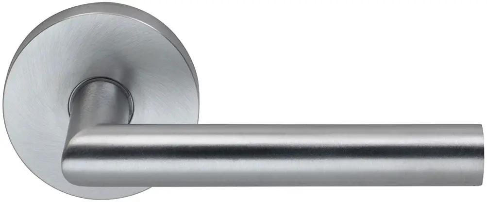 Omnia Prodigy Interior Modern Lever Latchset with Modern Round Rose by Omnia
