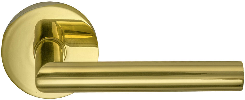 Omnia Prodigy Interior Modern Lever Latchset with Modern Round Rose