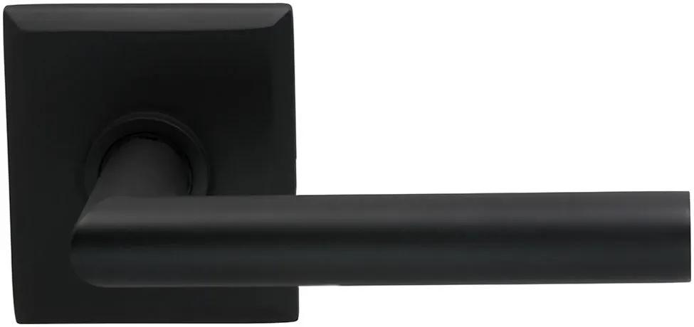 Omnia Prodigy Interior Modern Lever Latchset with Rectangular Rose by Omnia