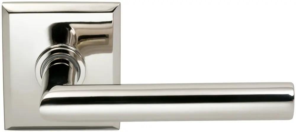 Omnia Prodigy Interior Modern Lever Latchset with Rectangular Rose by Omnia
