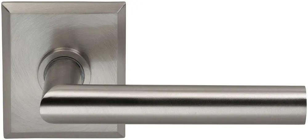 Omnia Prodigy Interior Modern Lever Latchset with Rectangular Rose by Omnia
