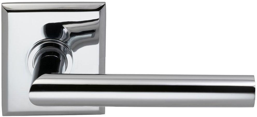 polished chrome lever