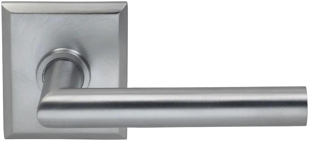Omnia Prodigy Interior Modern Lever Latchset with Rectangular Rose by Omnia