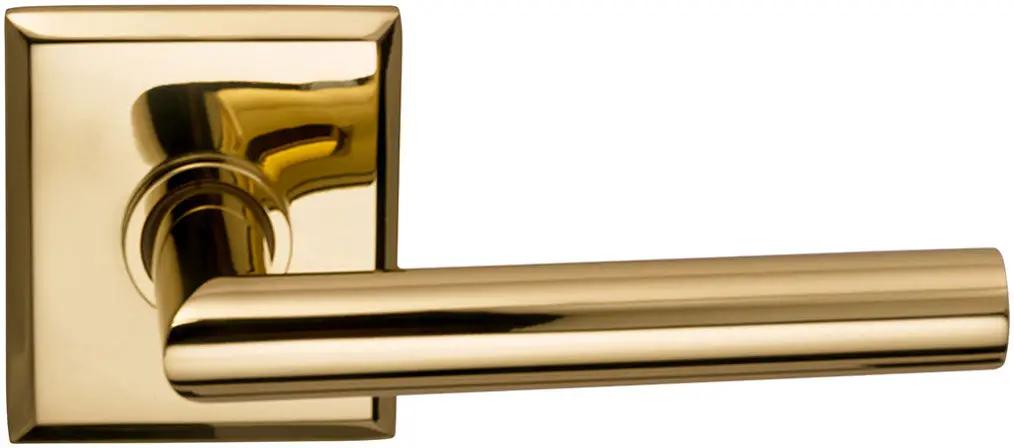 Omnia Prodigy Interior Modern Lever Latchset with Rectangular Rose by Omnia