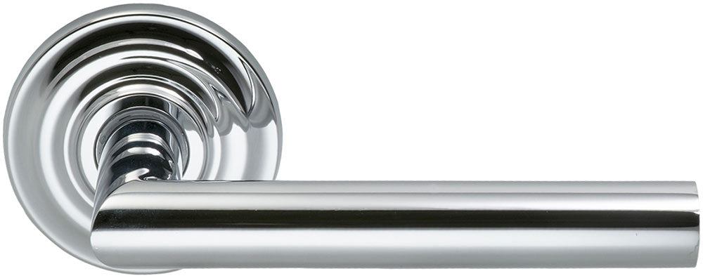 polished chrome lever