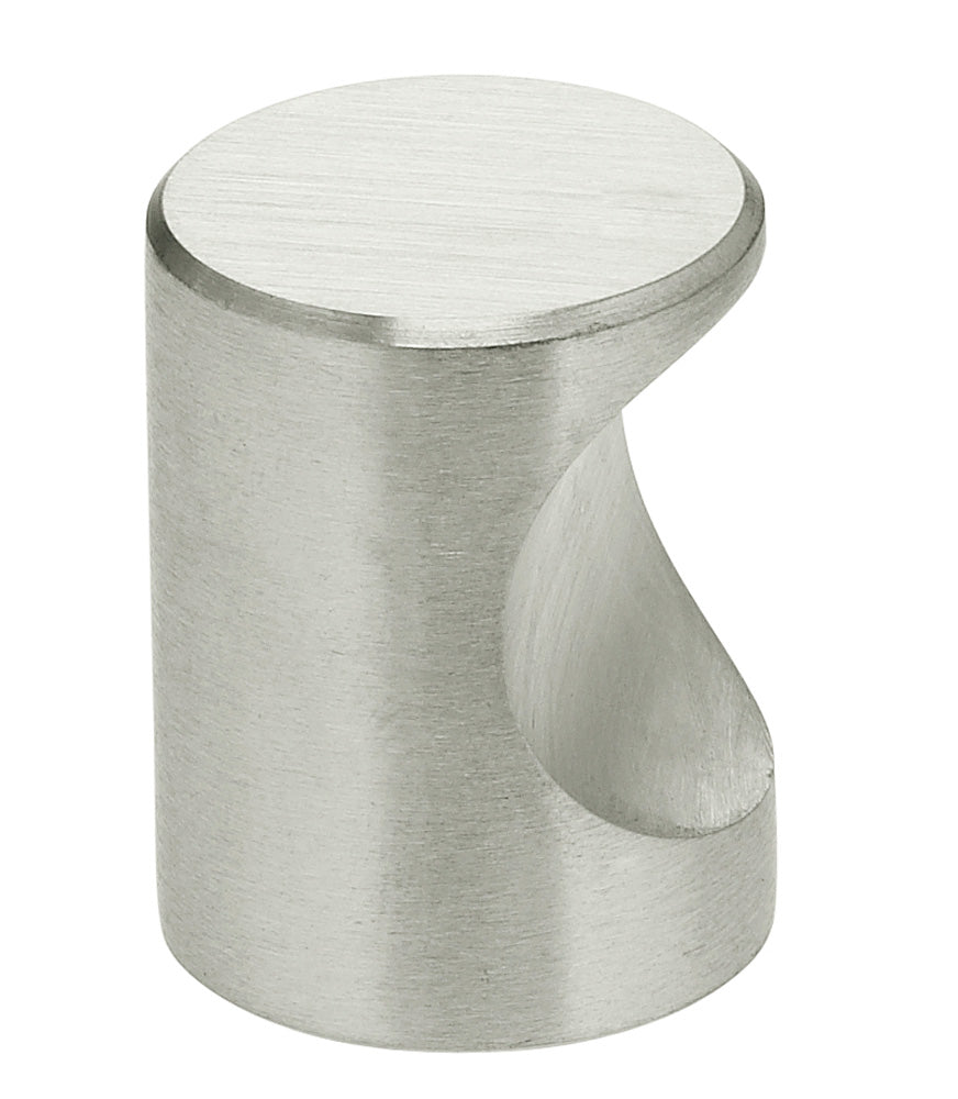 polished stainless steel knob