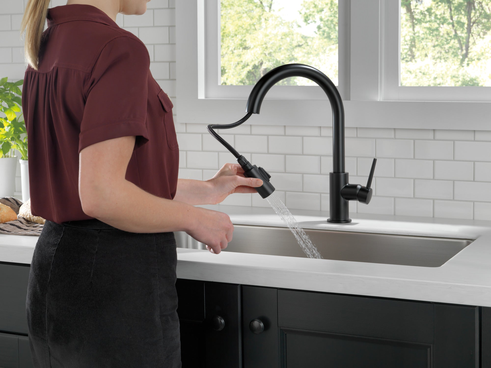 matte black kitchen faucet