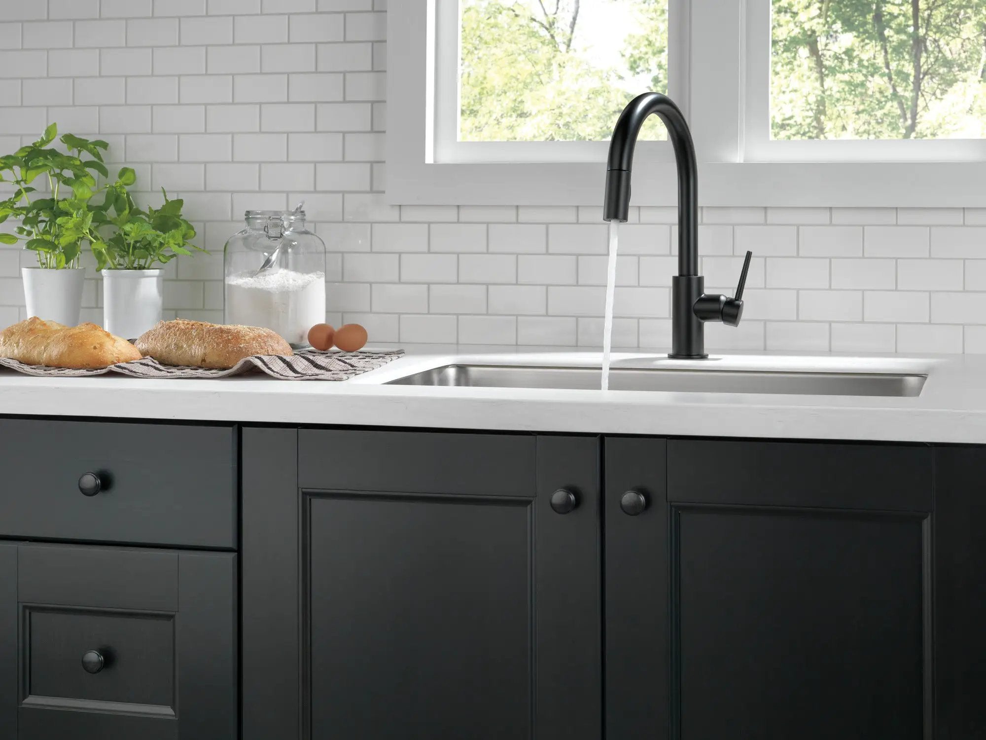 matte black kitchen faucet