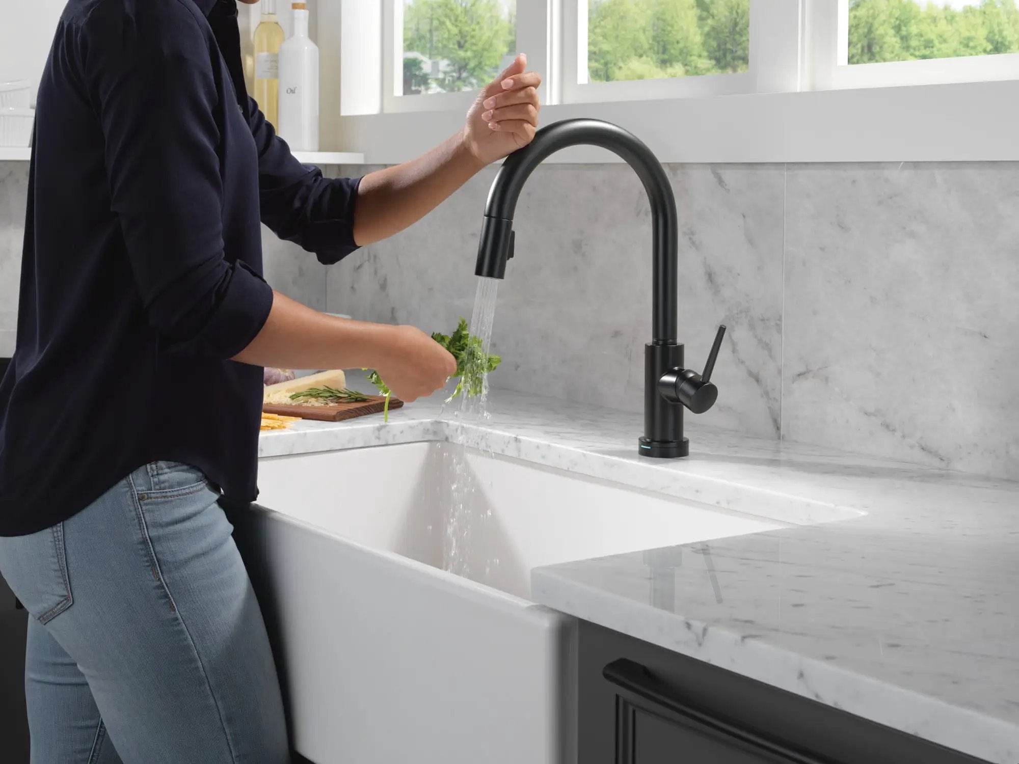 matte black kitchen faucet