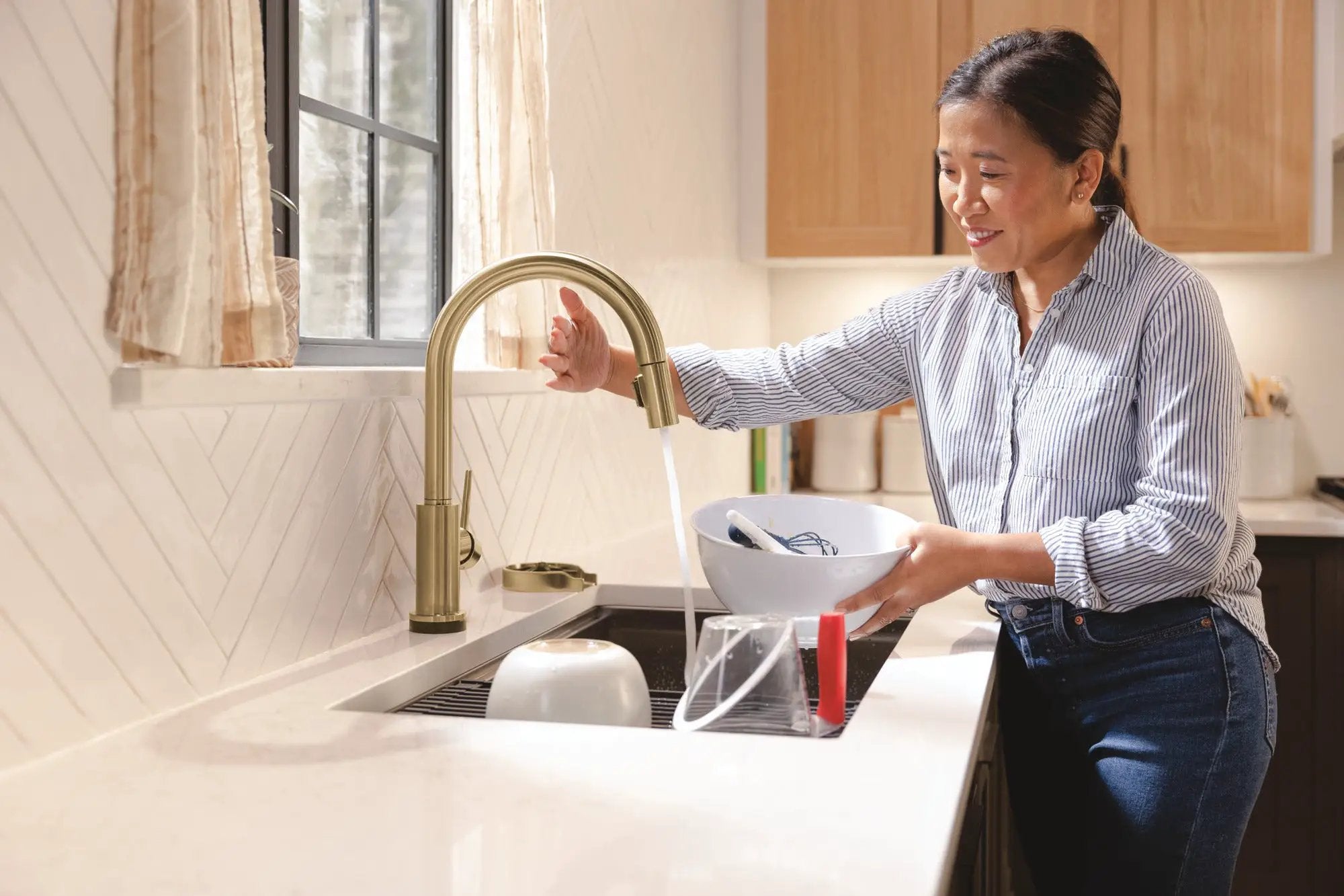champagne bronze kitchen faucet