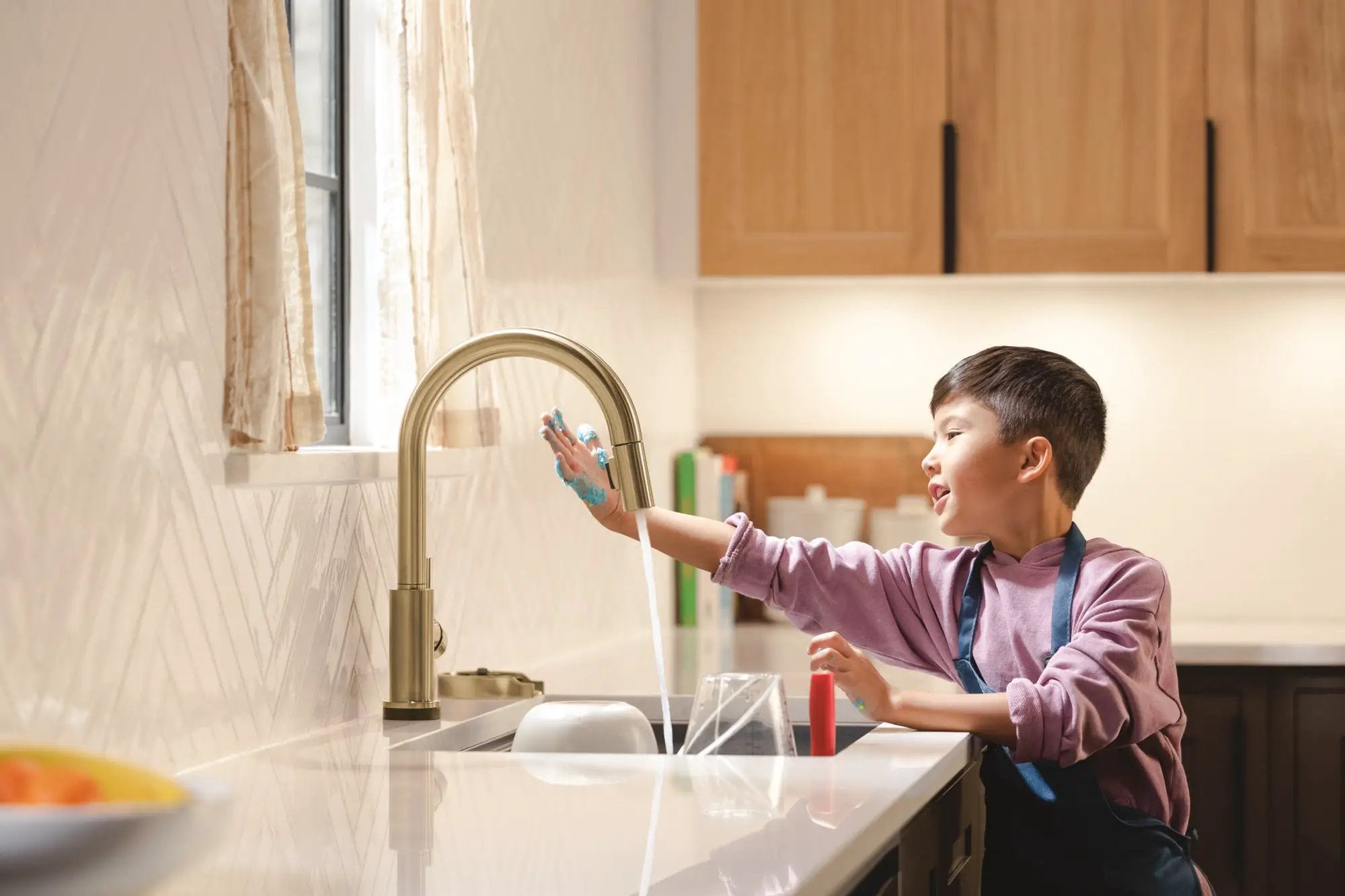 champagne bronze kitchen faucet
