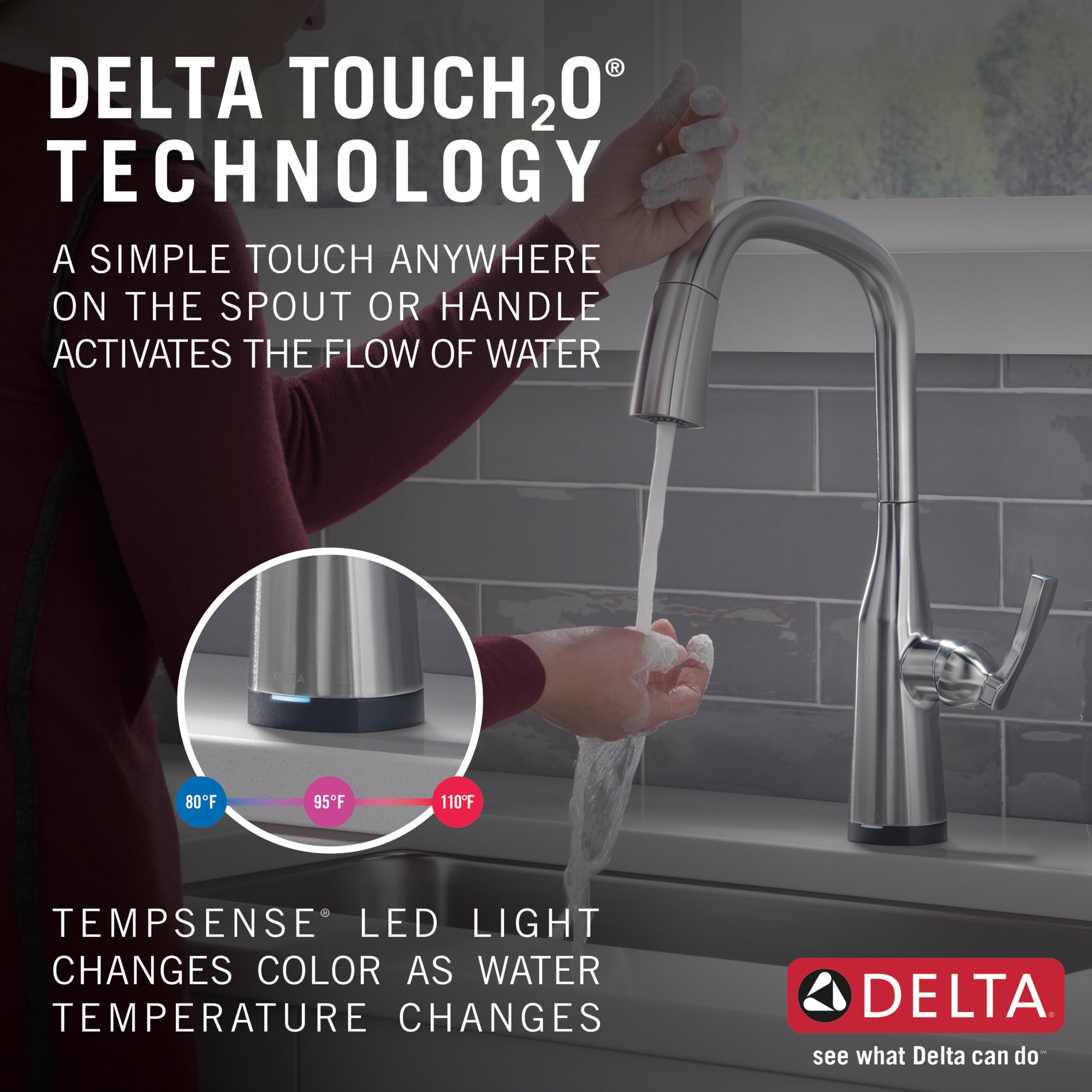 lumicoat arctic stainless kitchen faucet