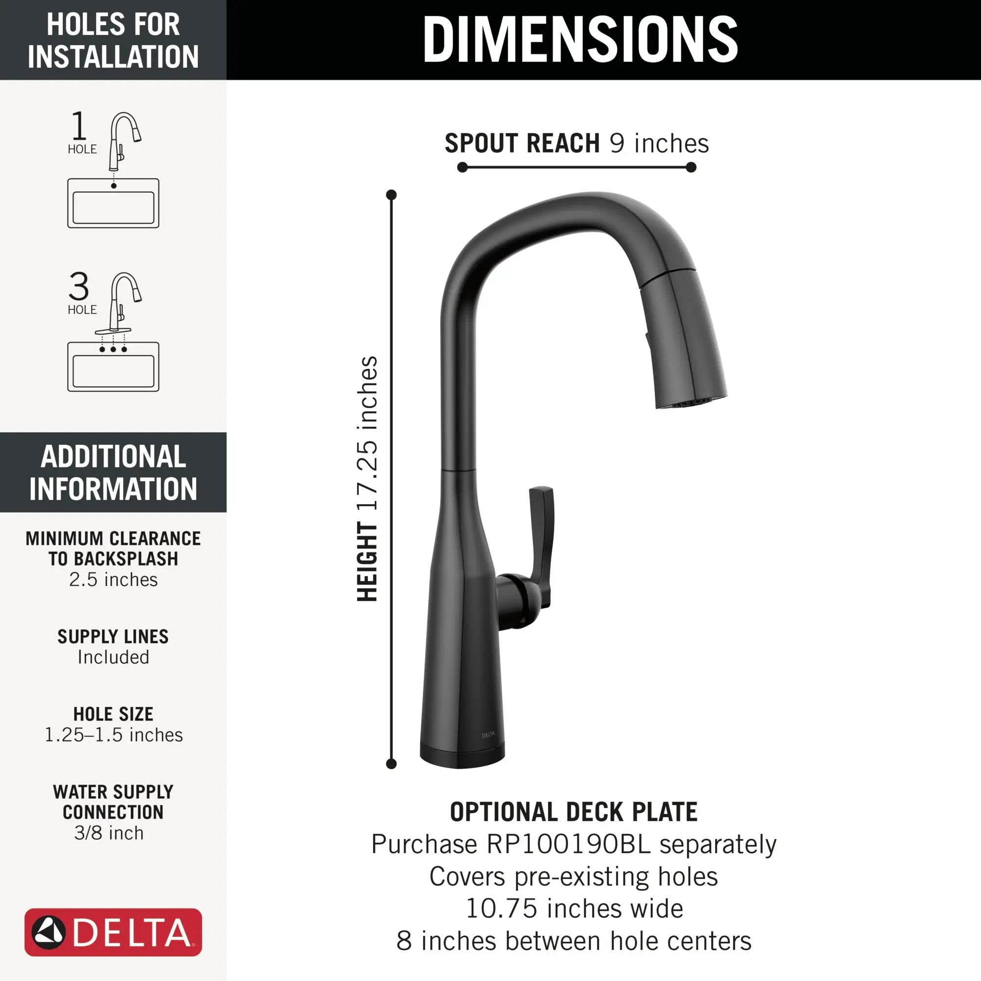 matte black kitchen faucet