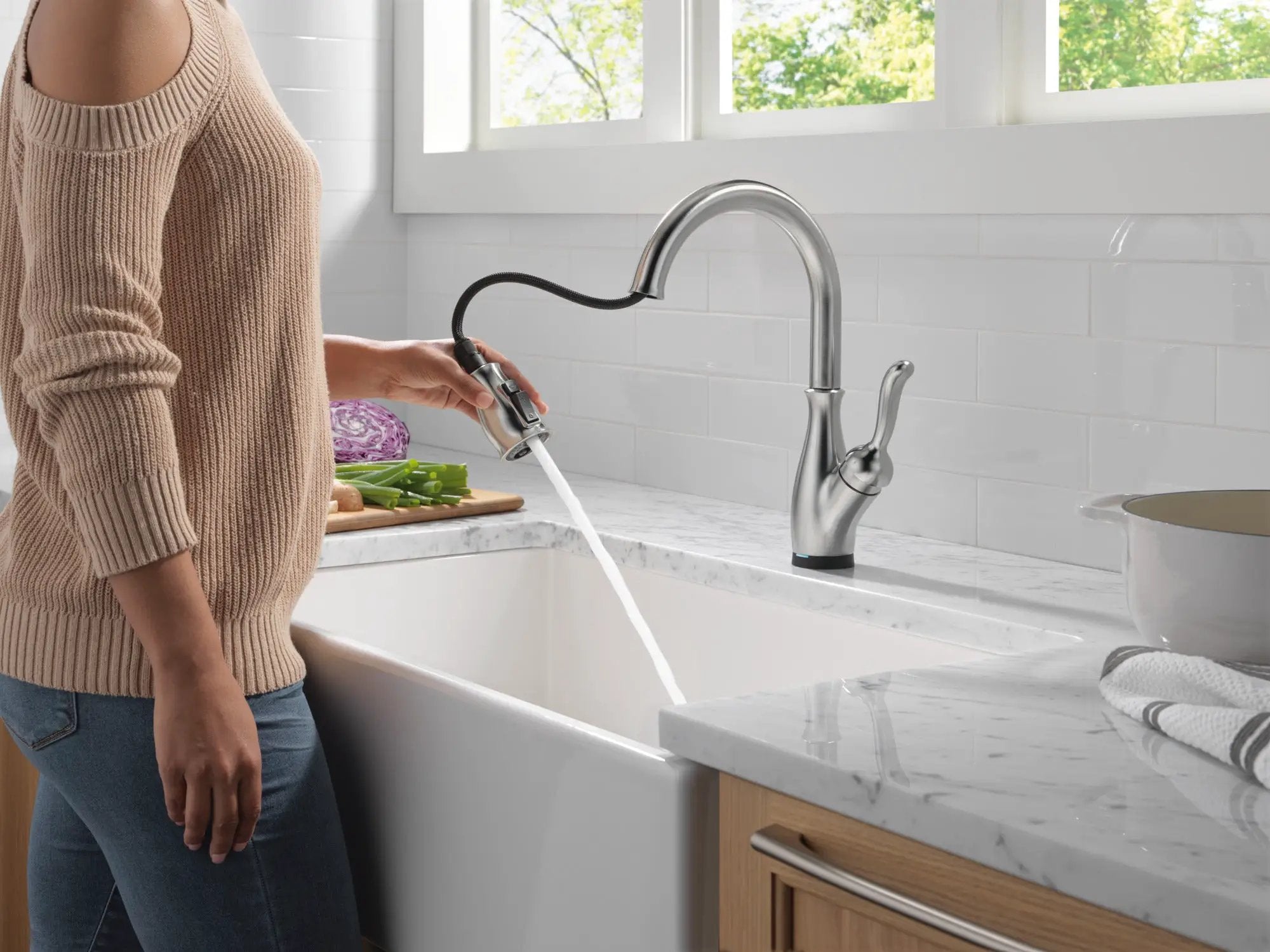 arctic stainless kitchen faucet