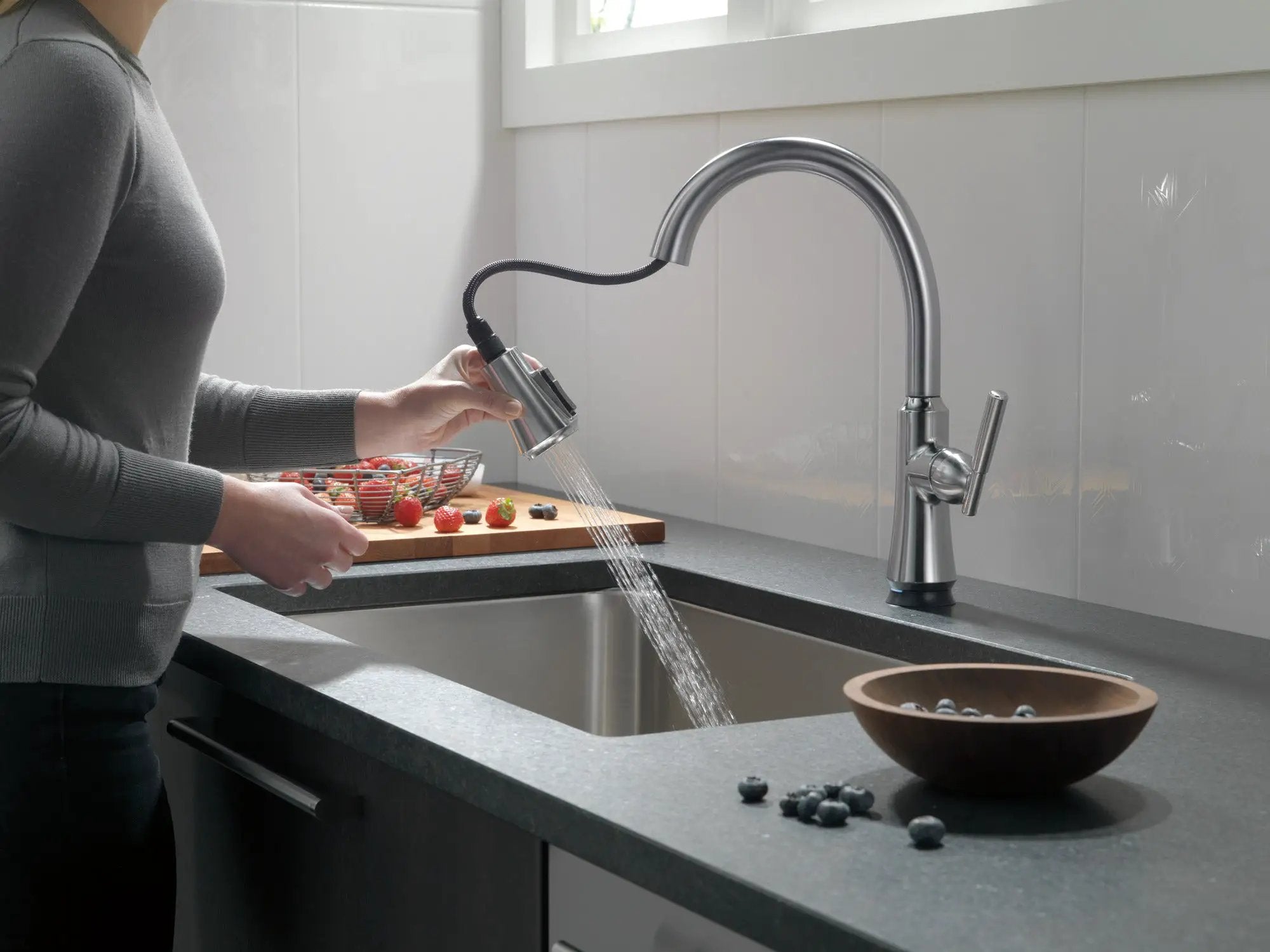 arctic stainless kitchen faucet