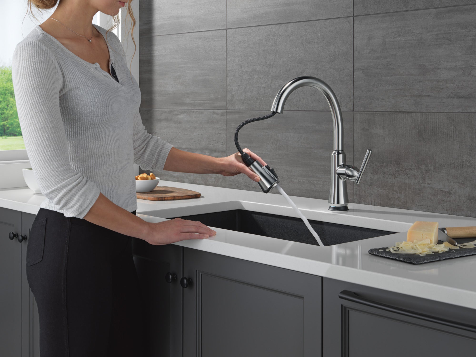 arctic stainless kitchen faucet
