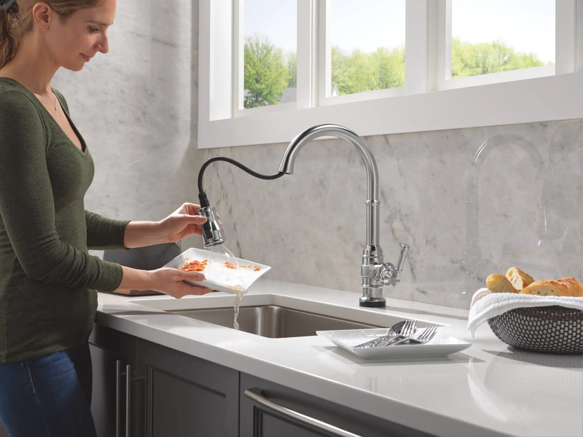 arctic stainless kitchen faucet