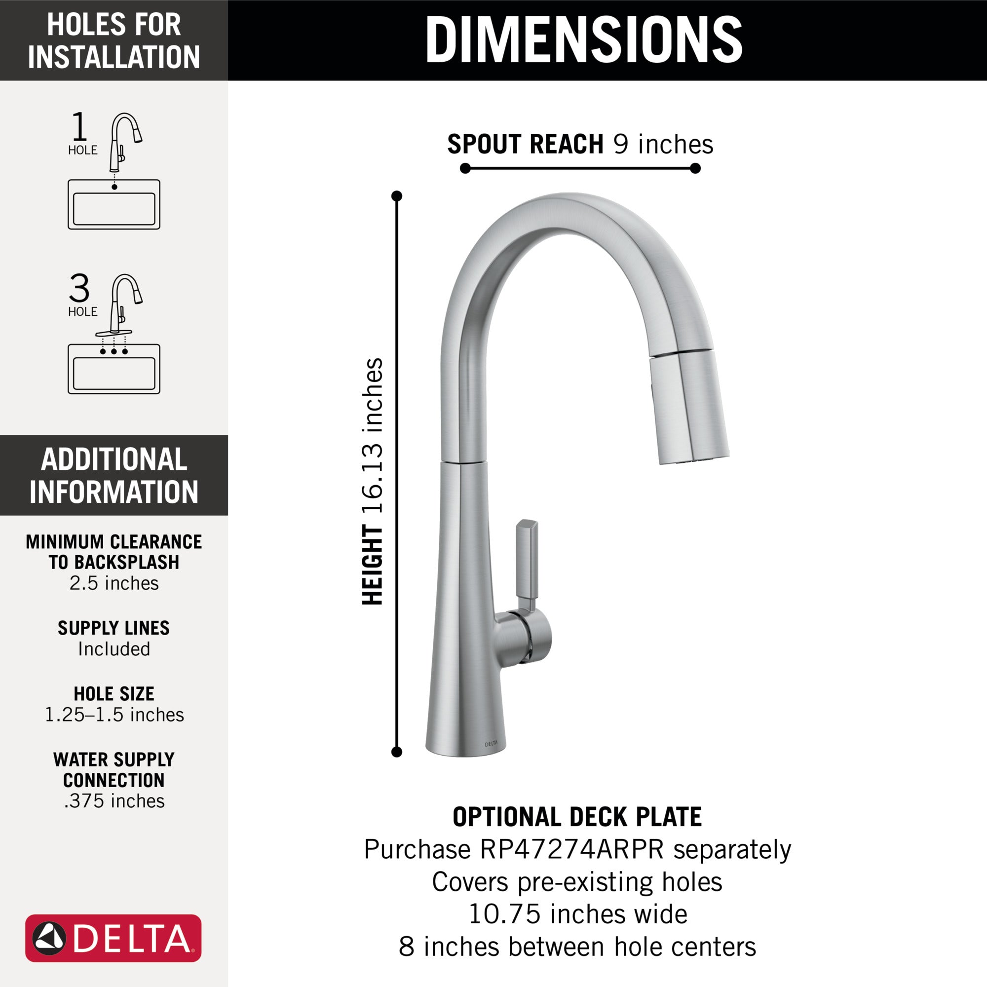 lumicoat arctic stainless kitchen faucet