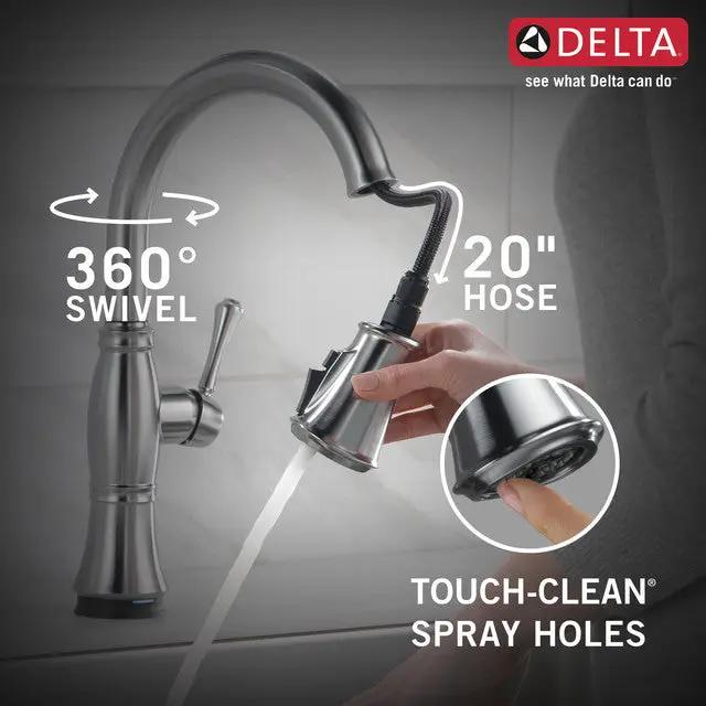 lumicoat arctic stainless kitchen faucet