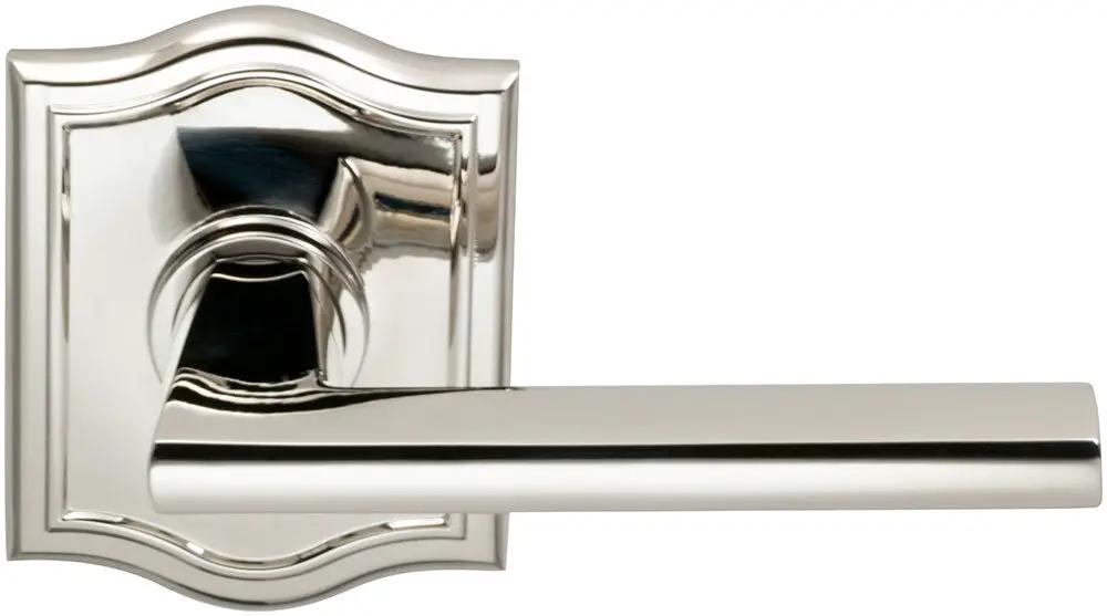 Omnia Prodigy Interior Modern Lever Latchset with Arched Rose by Omnia