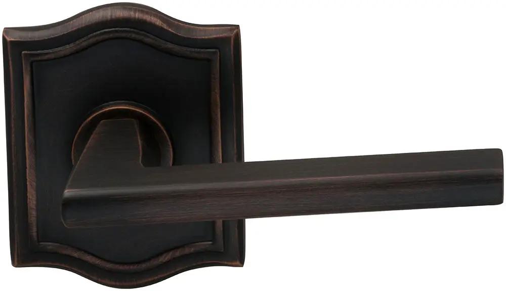 Omnia Prodigy Interior Modern Lever Latchset with Arched Rose by Omnia