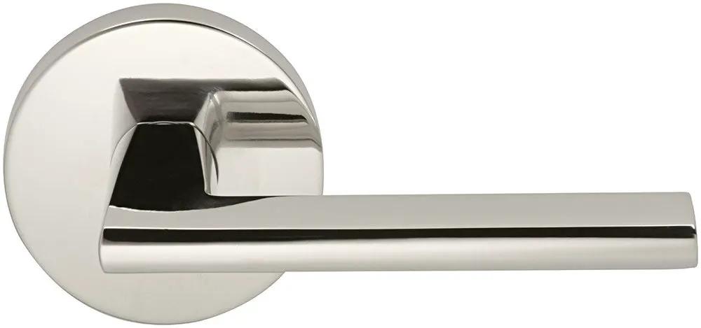 Omnia Prodigy Interior Modern Lever Latchset with Modern Round Rose by Omnia