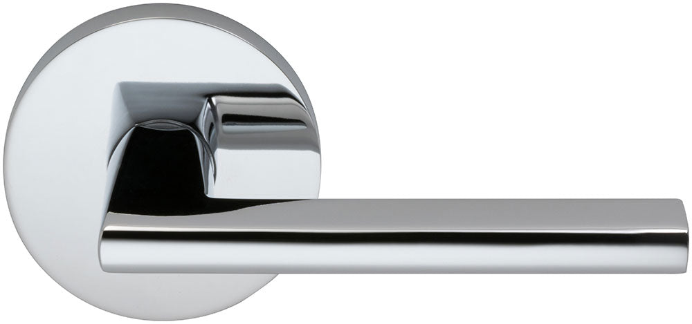 polished chrome lever