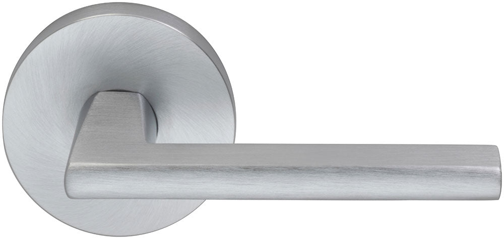 Omnia Prodigy Interior Modern Lever Latchset with Modern Round Rose by Omnia