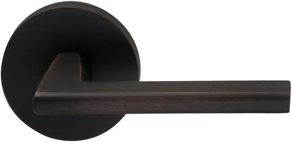 Omnia Prodigy Interior Modern Lever Latchset with Modern Round Rose by Omnia